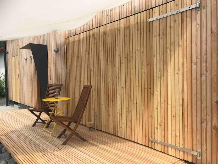 Eifelhausaufzeit-Vulkaneifel-Architekten-Chalet Mit Sauna Im Vulkankrater Immerath Kültér fotó