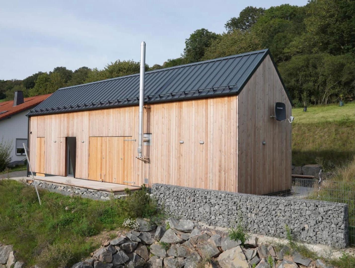 Eifelhausaufzeit-Vulkaneifel-Architekten-Chalet Mit Sauna Im Vulkankrater Immerath Kültér fotó